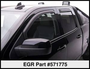 EGR - EGR 14+ Chev Silverado/GMC Sierra Crw Cab In-Channel Window Visors - Set of 4 - Matte (571775) 571775WB - Image 3