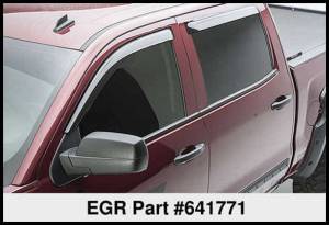 EGR - EGR 14+ Chev Silverado Crew Cab Tape-On Window Visors - Set of 4 (641771) 641771WB - Image 3