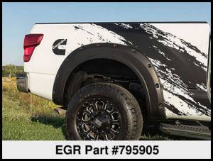 EGR - EGR 16+ Nissan Titan XD Bolt-On Look Fender Flares - Set - Matte (795905) 795905WB - Image 7