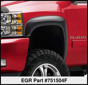EGR - EGR 07-13 Chev Silverado Rugged Look Fender Flares - Front Pair (751504F) 751504FWB - Image 4