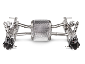 Akrapovic - Akrapovic 16-17 Ferrari 488 GTB/488 Spyder Slip-On Line (Titanium) w/ Carbon Tips MTP-FE488H - Image 2