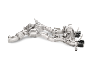 Akrapovic - Akrapovic 16-17 Ferrari 488 GTB/488 Spyder Link Pipe Set w/ Cat (SS) L-FE/SS/1 - Image 2