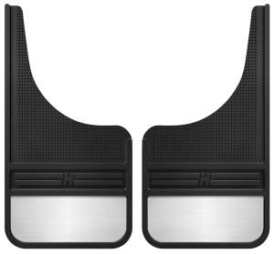 Husky Liners - Husky Liners Universal 12in Wide Black Rubber Front Mud Flaps w/ Weight 55001 - Image 2