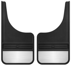 Husky Liners - Husky Liners Universal 12in Wide Black Rubber Front Mud Flaps w/ Weight 55001 - Image 3