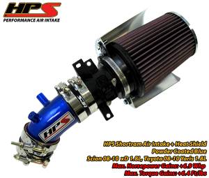 2008-2010 Scion xD HPS Shortram Air Intake (Blue)