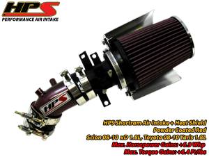 2008-2010 Scion xD HPS Shortram Air Intake (Red)