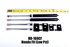 2007-2008 Honda Fit NRG Innovations Hood Dampers - Carbon Fiber