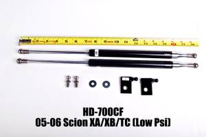 2005-2006 Scion xA NRG Innovations Hood Dampers - Carbon Fiber
