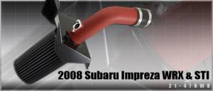 2008-2010 Subaru WRX and STI AEM Cold Air Intake - Wrinkle Red