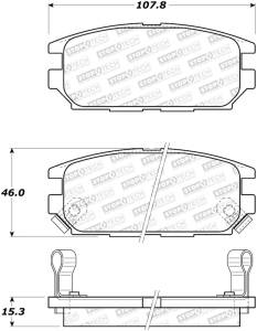 StopTech - BRAKE PADS w/HRDWR 308.05320 - Image 2