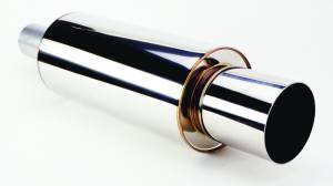 HKS - HKS Universal SS Hi-Power Muffler (120mm tip / 75mm piping) 3106-EX007 - Image 1