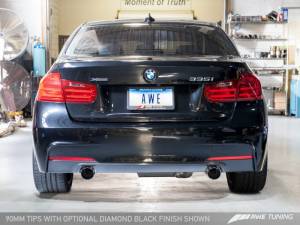AWE Tuning - AWE Tuning BMW F3X 335i/435i Touring Edition Axle-Back Exhaust - Chrome Silver Tips (90mm) 3010-32024 - Image 3