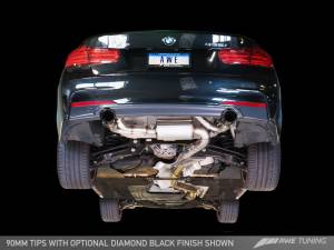 AWE Tuning - AWE Tuning BMW F3X 335i/435i Touring Edition Axle-Back Exhaust - Diamond Black Tips (102mm) 3010-33030 - Image 2