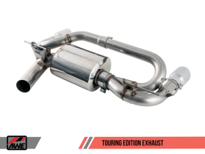 AWE Tuning - AWE Tuning BMW F22 M235i / M240i Touring Edition Axle-Back Exhaust - Chrome Silver Tips (102mm) 3010-32030 - Image 2