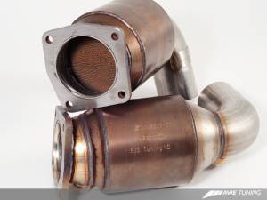 AWE Tuning - AWE Tuning Porsche 997.2TT Performance High Flow Cat Sections for OE Muffler 3010-11084 - Image 1