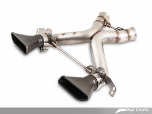 AWE Tuning McLaren 650S Performance Exhaust - Black Tips 3010-33026