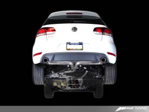 AWE Tuning - AWE Tuning Mk6 GTI Performance Catback - Diamond Black Round Tips 3015-33038 - Image 2