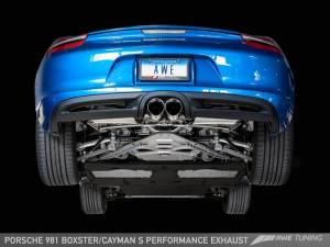 AWE Tuning - AWE Tuning Porsche 981 Performance Exhaust System - w/Chrome Silver Tips 3010-32020 - Image 2