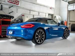 AWE Tuning - AWE Tuning Porsche 981 Performance Exhaust System - w/Chrome Silver Tips 3010-32020 - Image 3