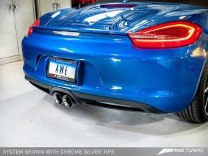 AWE Tuning - AWE Tuning Porsche 981 Performance Exhaust System - w/Chrome Silver Tips 3010-32020 - Image 4