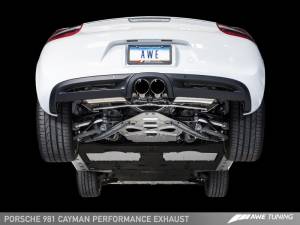 AWE Tuning - AWE Tuning Porsche 981 Performance Exhaust System - w/Diamond Black Tips 3010-33024 - Image 2