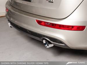 AWE Tuning - AWE Tuning Audi 8R Q5 3.2L Non-Resonated Exhaust System (Downpipe-Back) - Polished Silver Tips 3020-32018 - Image 4