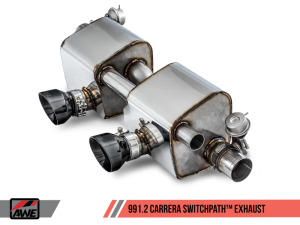 AWE Tuning - AWE Tuning Porsche 911 (991.2) Carrera / S SwitchPath Exhaust for PSE Cars - Chrome Silver Tips 3025-32018 - Image 2