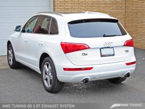 AWE Tuning - AWE Tuning Audi 8R Q5 2.0T Touring Edition Exhaust - Polished Silver Tips 3015-32026 - Image 3