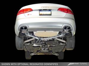 AWE Tuning - AWE Tuning Audi B8 / B8.5 S4 3.0T Touring Edition Exhaust - Diamond Black Tips (90mm) 3010-43014 - Image 2