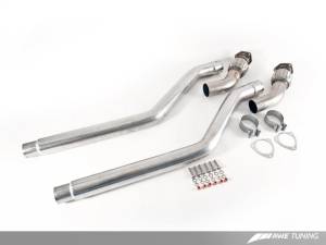 AWE Tuning - AWE Tuning Audi B8 / B8.5 S5 Cabrio Touring Edition Exhaust - Non-Resonated - Chrome Silver Tips 3415-42034 - Image 2