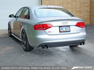 AWE Tuning - AWE Tuning Audi B8.5 S4 3.0T Touring Edition Exhaust System - Chrome Silver Tips (102mm) 3010-42016 - Image 3