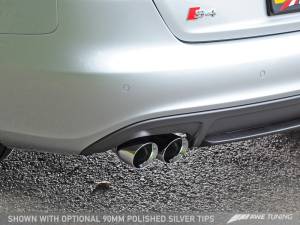 AWE Tuning - AWE Tuning Audi B8.5 S4 3.0T Touring Edition Exhaust System - Chrome Silver Tips (102mm) 3010-42016 - Image 4