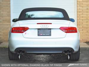 AWE Tuning - AWE Tuning B8 / B8.5 S5 Cabrio Touring Edition Exhaust - Resonated - Diamond Black Tips 3415-43012 - Image 5