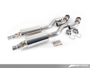 AWE Tuning - AWE Tuning B8 / B8.5 S5 Sportback Touring Edition Exhaust - Resonated - Chrome Silver Tips 3415-42012 - Image 2