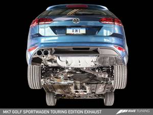 AWE Tuning - AWE Tuning VW MK7 Golf SportWagen Touring Edition Exhaust w/Chrome Silver Tips (90mm) 3015-22048 - Image 2