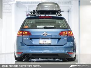 AWE Tuning - AWE Tuning VW MK7 Golf SportWagen Touring Edition Exhaust w/Chrome Silver Tips (90mm) 3015-22048 - Image 3