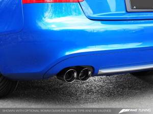 AWE Tuning - AWE Tuning Audi B8 A5 3.2L Touring Edition Exhaust System - Quad 90mm Slash Black Tips 3015-43026 - Image 4