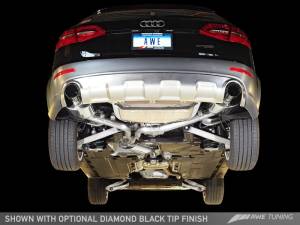 AWE Tuning - AWE Tuning Audi B8.5 All Road Touring Edition Exhaust - Dual Outlet Diamond Black Tips 3015-33018 - Image 2