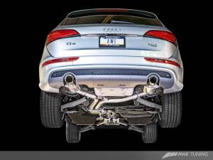AWE Tuning Audi 8R Q5 3.0T Touring Edition Exhaust Dual Outlet Chrome Silver Tips 3015-32050
