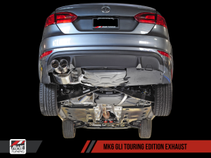AWE Tuning - AWE Tuning Mk6 GLI 2.0T - Mk6 Jetta 1.8T Touring Edition Exhaust - Diamond Black Tips 3015-23050 - Image 2
