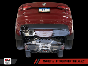 AWE Tuning - AWE Tuning Mk6 GLI 2.0T - Mk6 Jetta 1.8T Touring Edition Exhaust - Diamond Black Tips 3015-23050 - Image 3