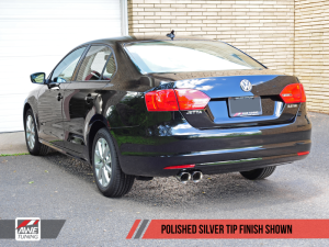 AWE Tuning - AWE Tuning Mk6 Jetta 2.5L Touring Edition Exhaust - Polished Silver Tips 3015-22060 - Image 3
