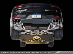 AWE Tuning - AWE Tuning Panamera 2/4 Touring Edition Exhaust (2014+) - w/Chrome Silver Tips 3015-42042 - Image 2