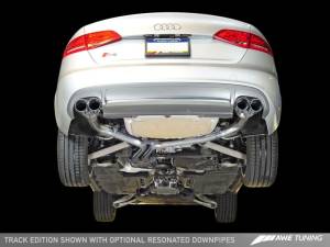 AWE Tuning - AWE Tuning Audi B8 / B8.5 S4 3.0T Track Edition Exhaust - Chrome Silver Tips (90mm) 3020-42020 - Image 2