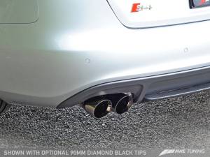 AWE Tuning - AWE Tuning Audi B8 / B8.5 S4 3.0T Track Edition Exhaust - Diamond Black Tips (90mm) 3020-43020 - Image 4