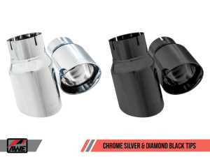 AWE Tuning - AWE Tuning Ford Focus RS Track Edition Cat-back Exhaust - Diamond Black Tips 3020-33032 - Image 2