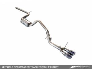 AWE Tuning VW MK7 Golf SportWagen Track Edition Exhaust w/Diamond Black Tips (90mm) 3020-23020