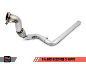 AWE Tuning - AWE Tuning Audi B9 A4 Track Edition Exhaust Dual Outlet - Chrome Silver Tips (Includes DP) 3020-32024 - Image 2