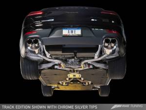 AWE Tuning - AWE Tuning Panamera 2/4 Track Edition Exhaust (2011-2013) - w/Chrome Silver Tips 3020-42032 - Image 2