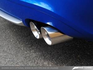 AWE Tuning - AWE Tuning Audi B8 A5 3.2L Track Edition Exhaust System - Quad 90mm Slash Cut Silver Tips 3020-42012 - Image 3